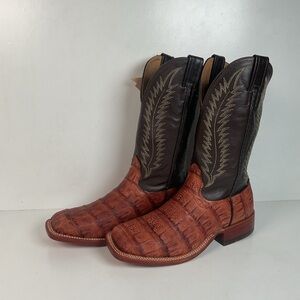 Fenoglio Caiman Crocodile Cowboy Boots — USA Made — Men’s 8.5 E
